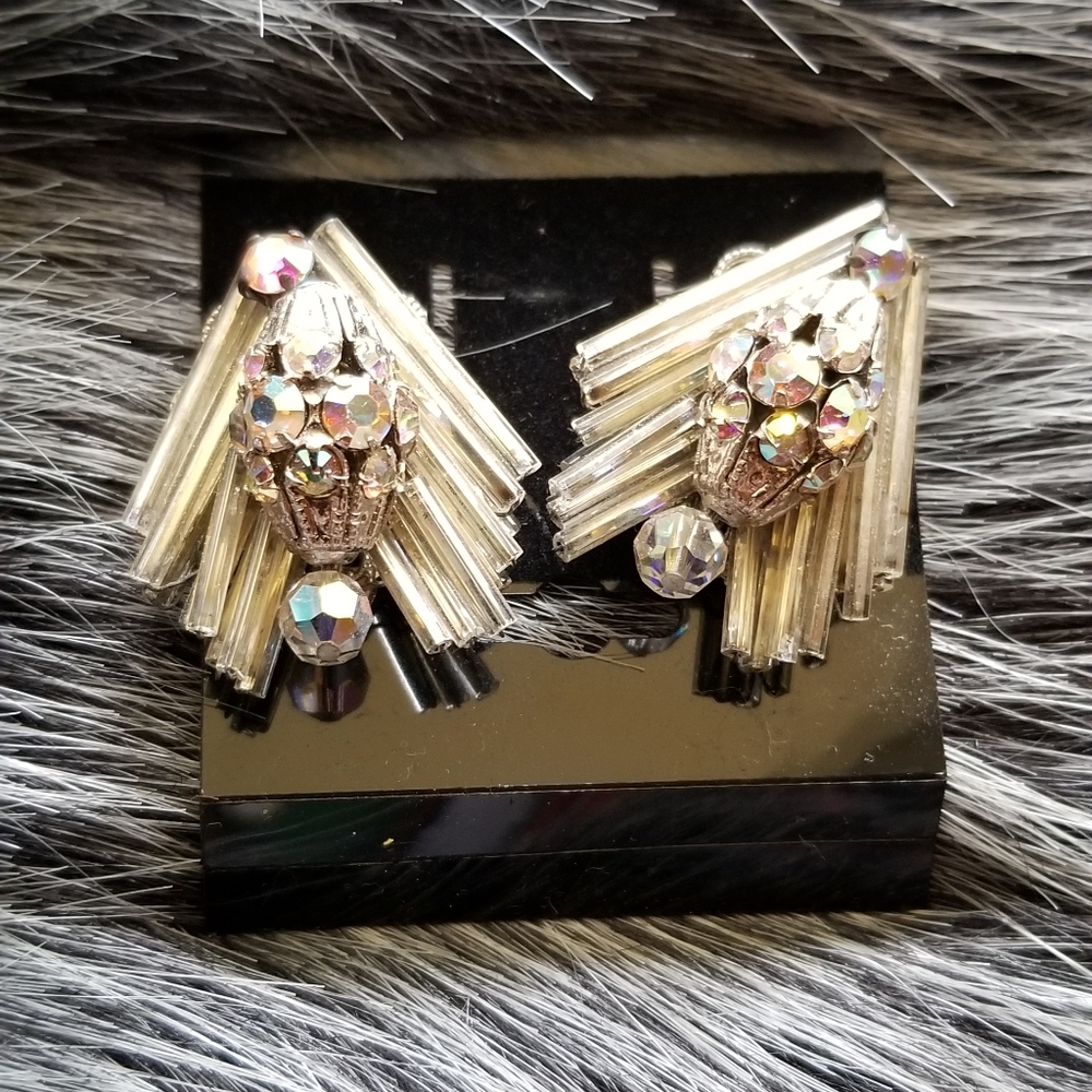 Vintage Alice Caviness deco earrings